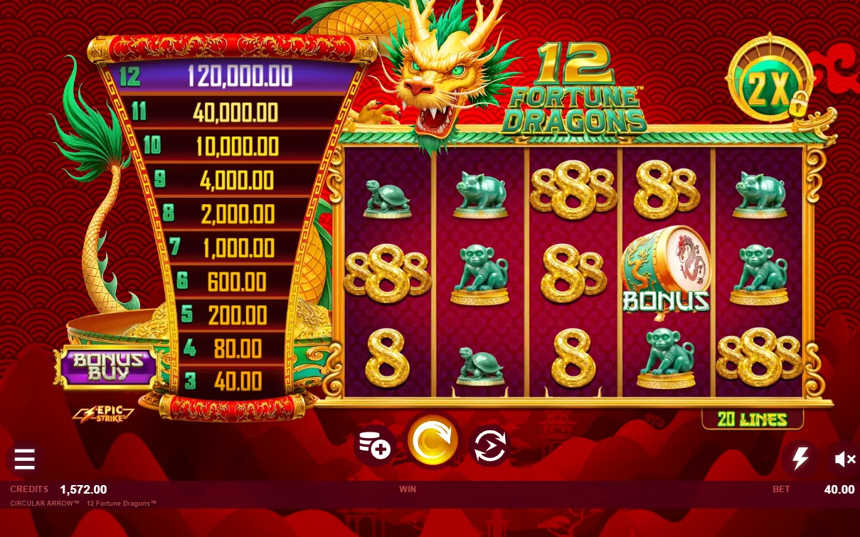 12 Fortune Dragons demo
