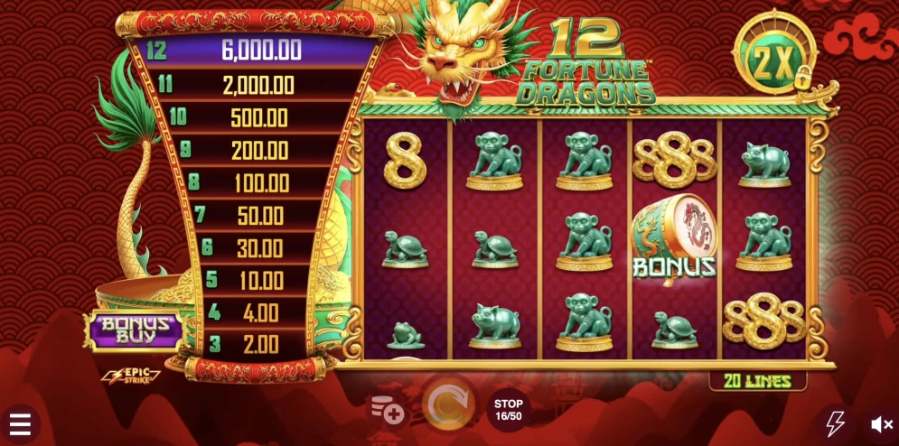 12 Fortune Dragons demo